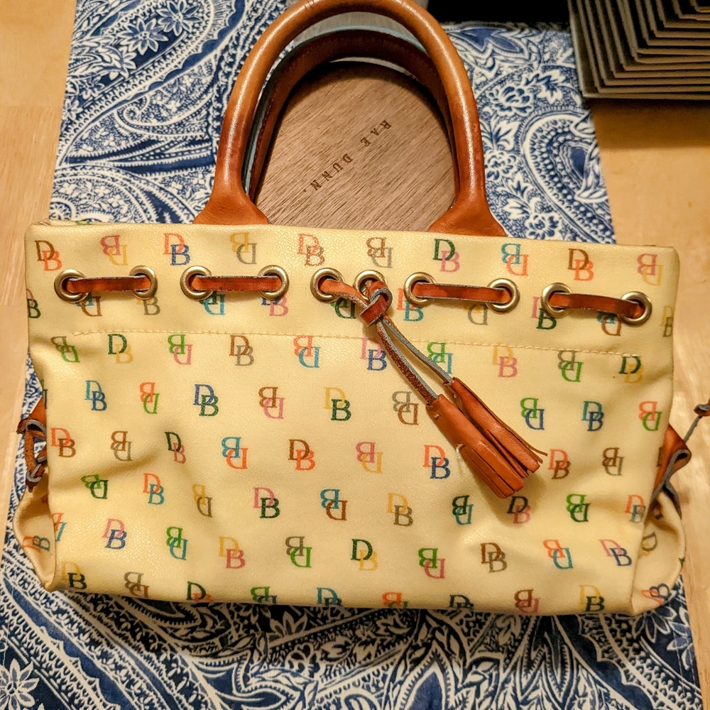 Designer Dooney + Bourke Genuine Leather Multi-Color